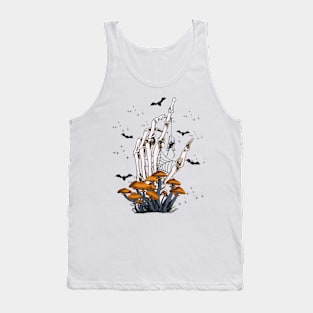 Skeleton Hand Mushroom Tank Top